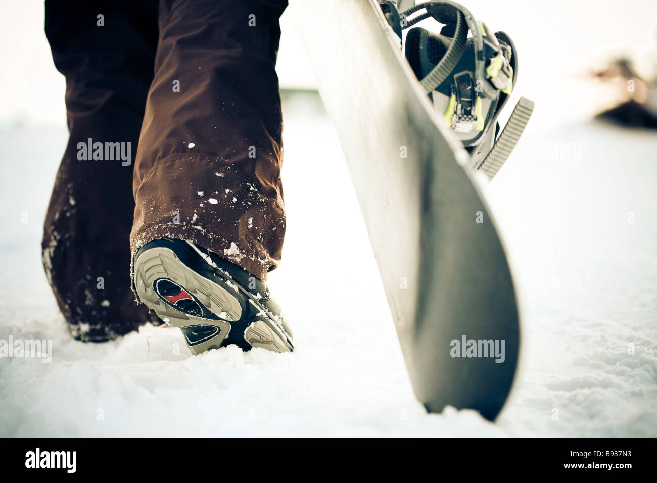 Snowboarder. Cross-Processing-Effekt Stockfoto