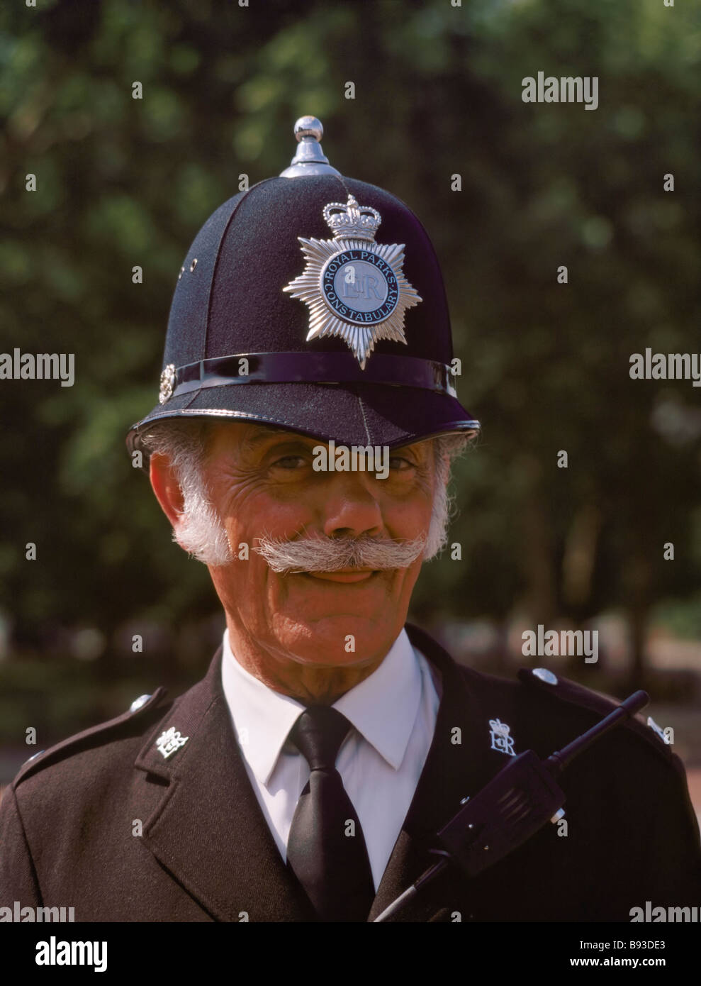 Polizist im Einsatz in Horse Guards Parade London Stockfoto