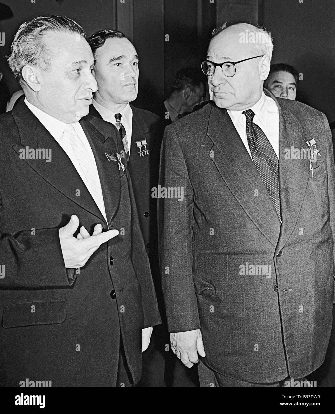 Flugzeugkonstrukteure Artjom Mikojan Alexander Yakovlev und Andrei