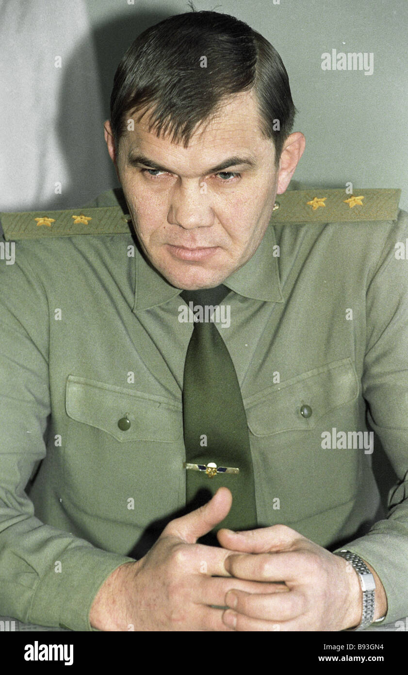 Leutnant General Alexander Lebed Stockfotografie Alamy
