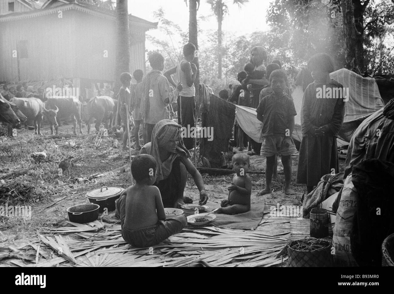 Bewohner der Provinz Svay Rieng, Kambodscha Stockfoto