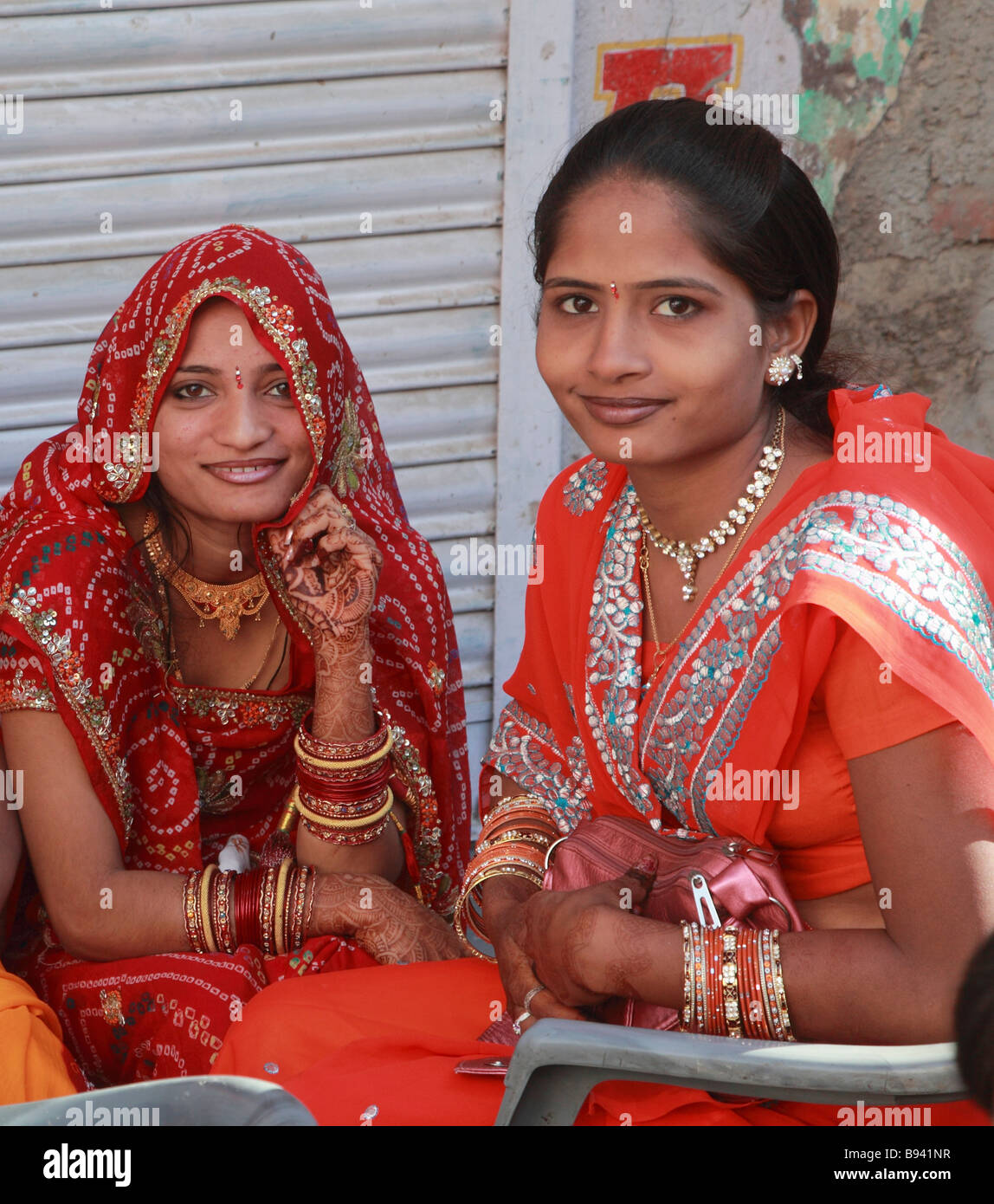 Indien Rajasthan Udaipur junge Rajasthani Frauen Stockfoto