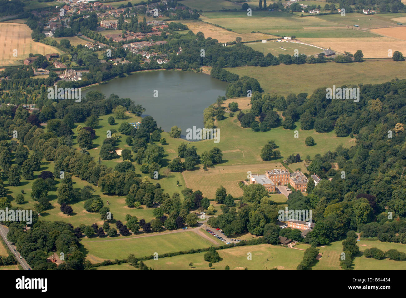 Luftbild von Himley Hall und Seen in der Nähe von Dudley West Midlands England Uk Stockfoto