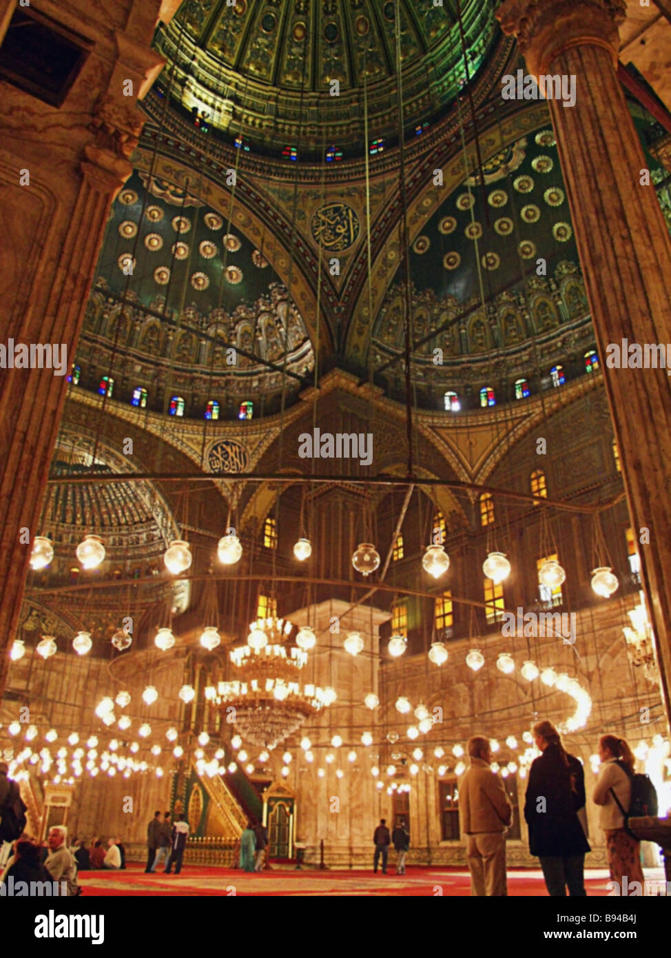 Das Innere des Mohammad Ali oder AlabasterMoschee erbaute in Kairo