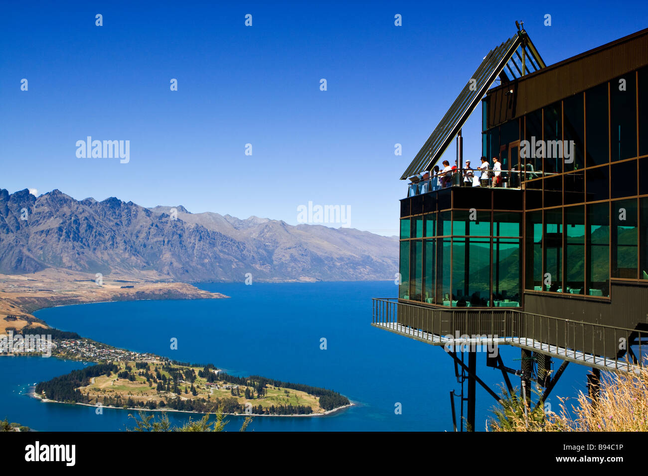 Skyline Restaurant Queenstown Neuseeland Stockfoto