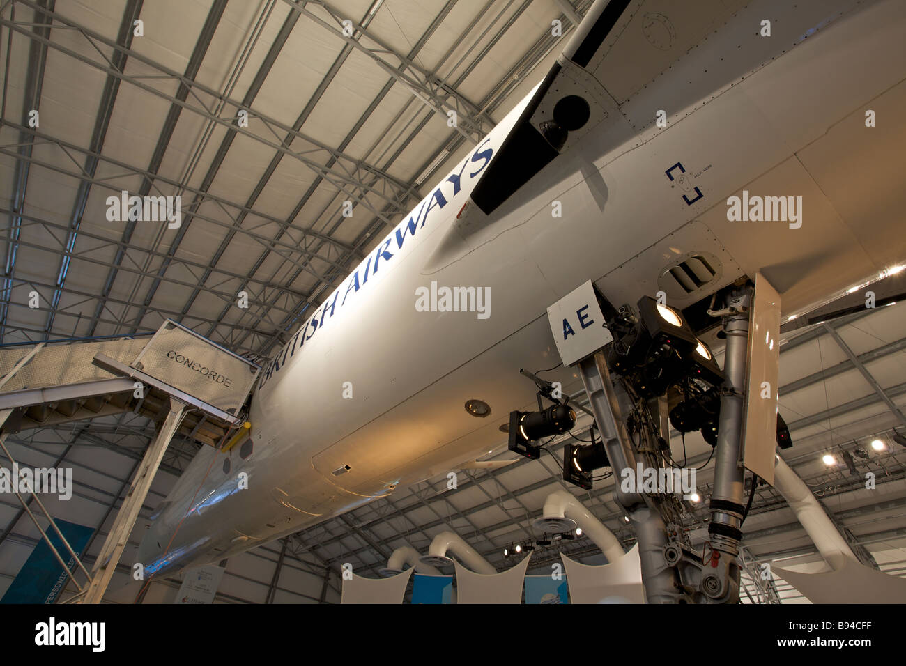 Concorde G-BOAE auf Barbados Concorde Experience, "Grantley Adams International Airport" Stockfoto