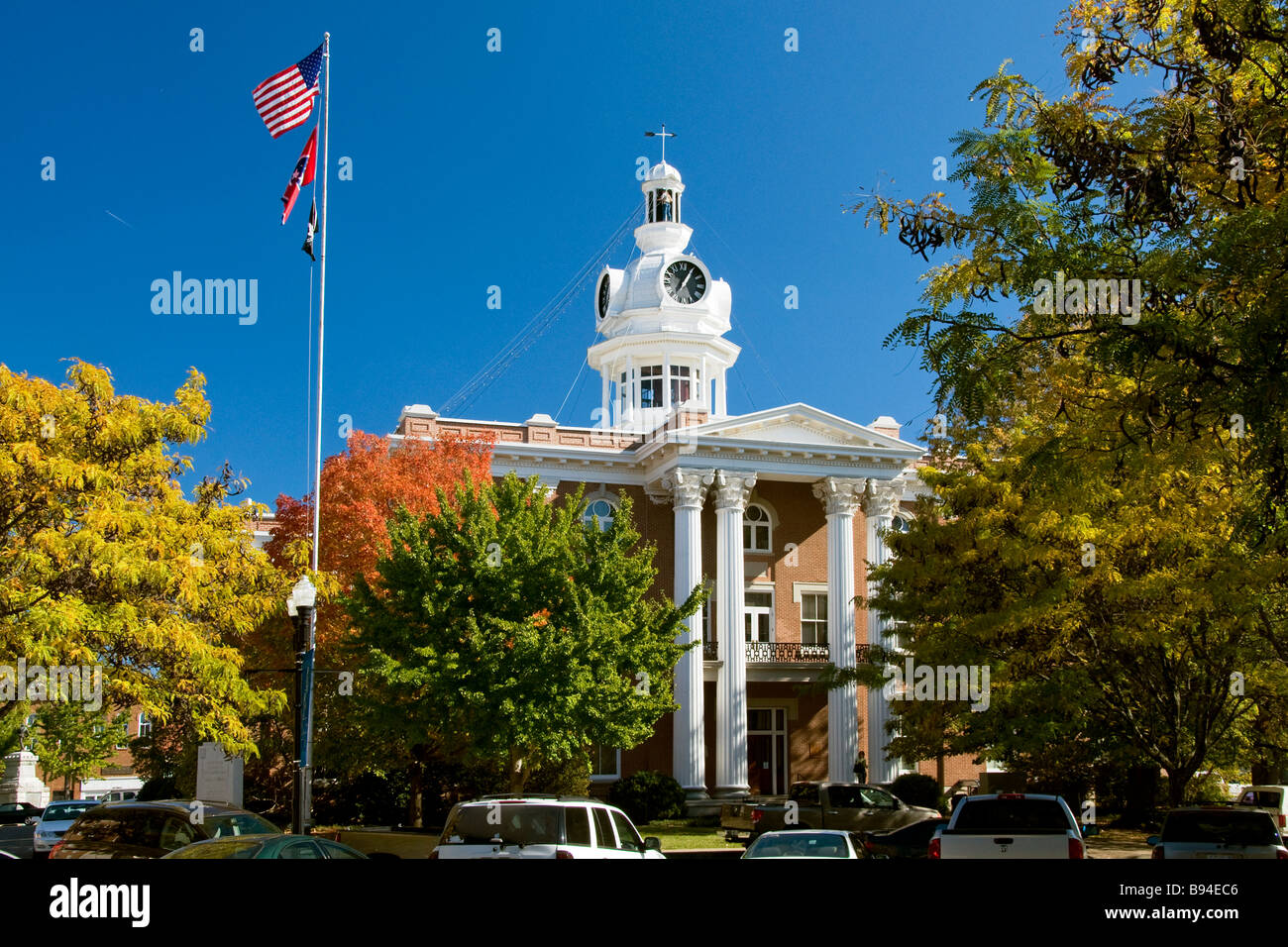 Rutherford County Courthouse in Murfreesboro, Tennessee befindet sich auf dem National Register of Historic Places Stockfoto