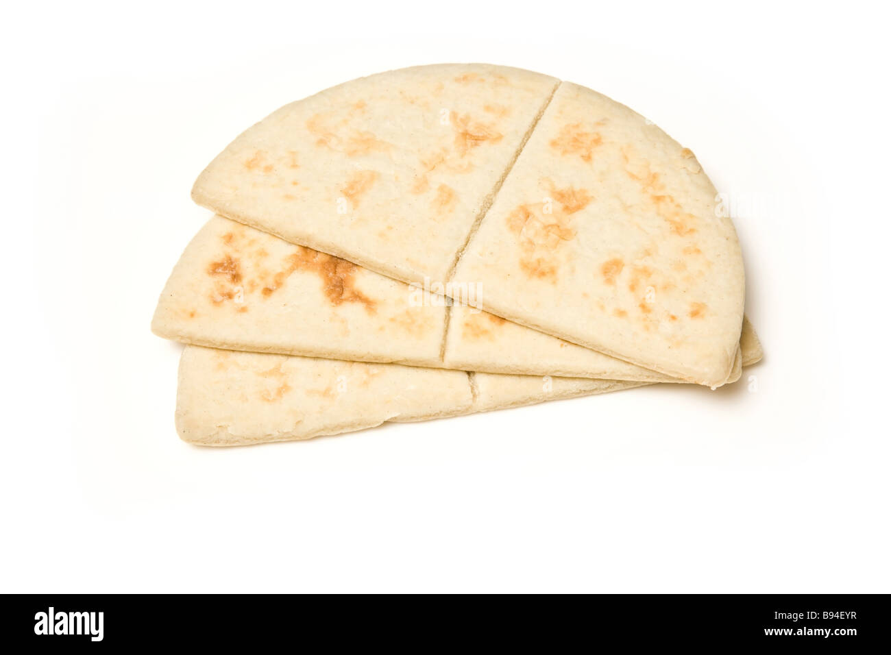 Kartoffelpuffer, die isoliert auf einem weißen Studio-Hintergrund Stockfoto