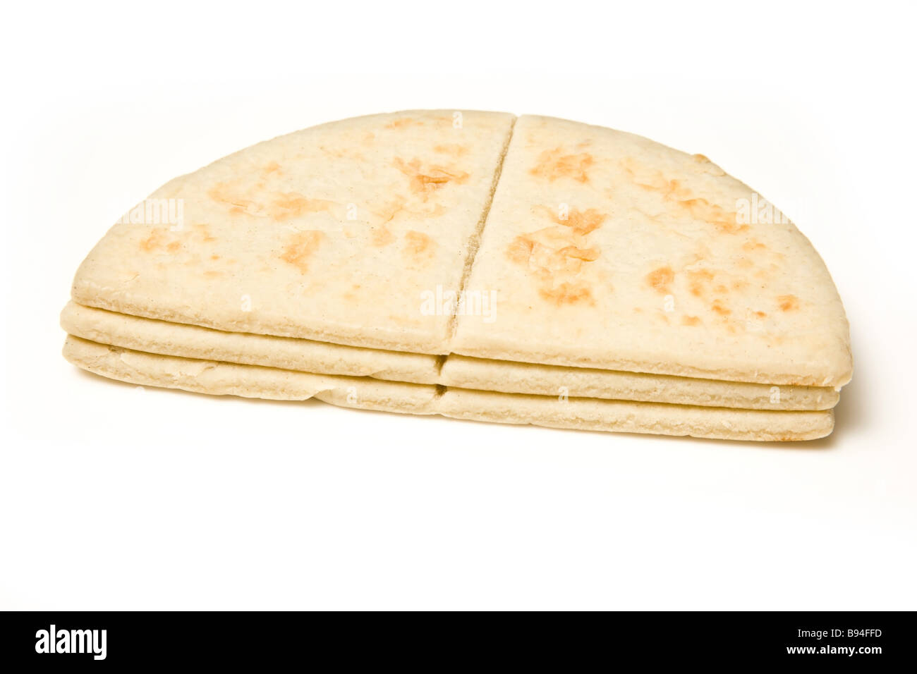 Kartoffelpuffer, die isoliert auf einem weißen Studio-Hintergrund Stockfoto