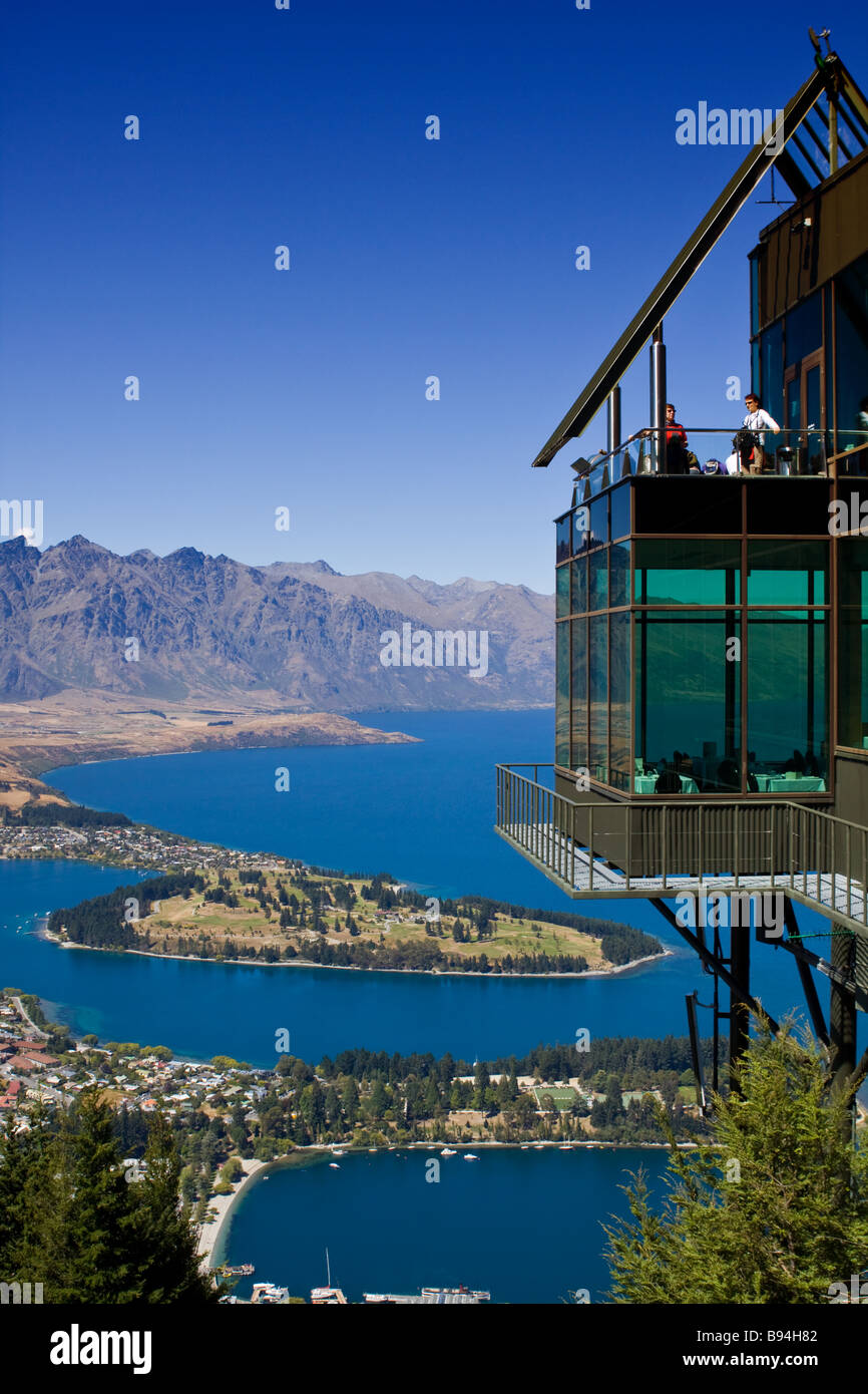 Skyline Restaurant Queenstown Neuseeland Stockfoto