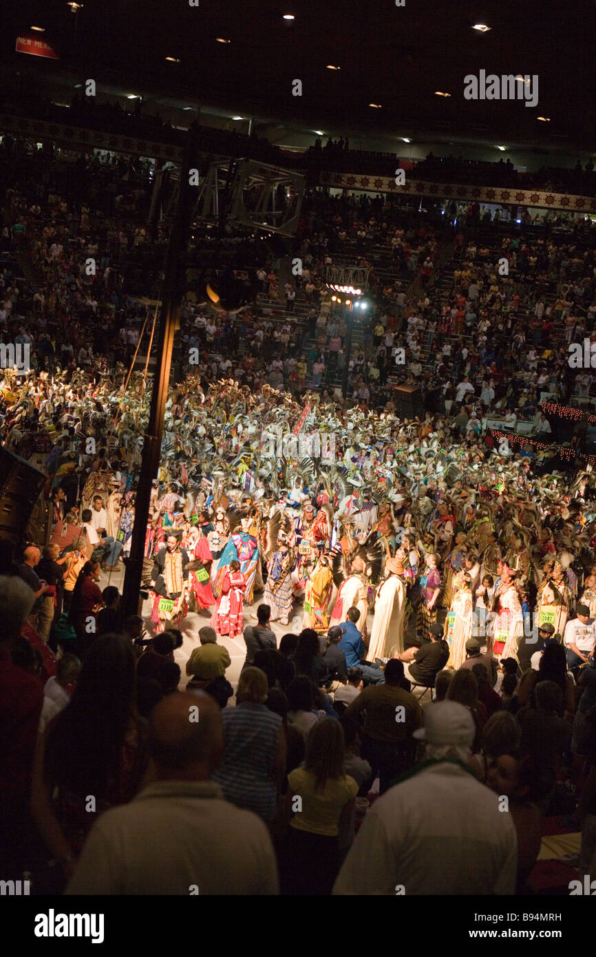 Pow Wow, Gathering of Nations, indianische Montage, Albuquerque, New Mexico, USA Stockfoto
