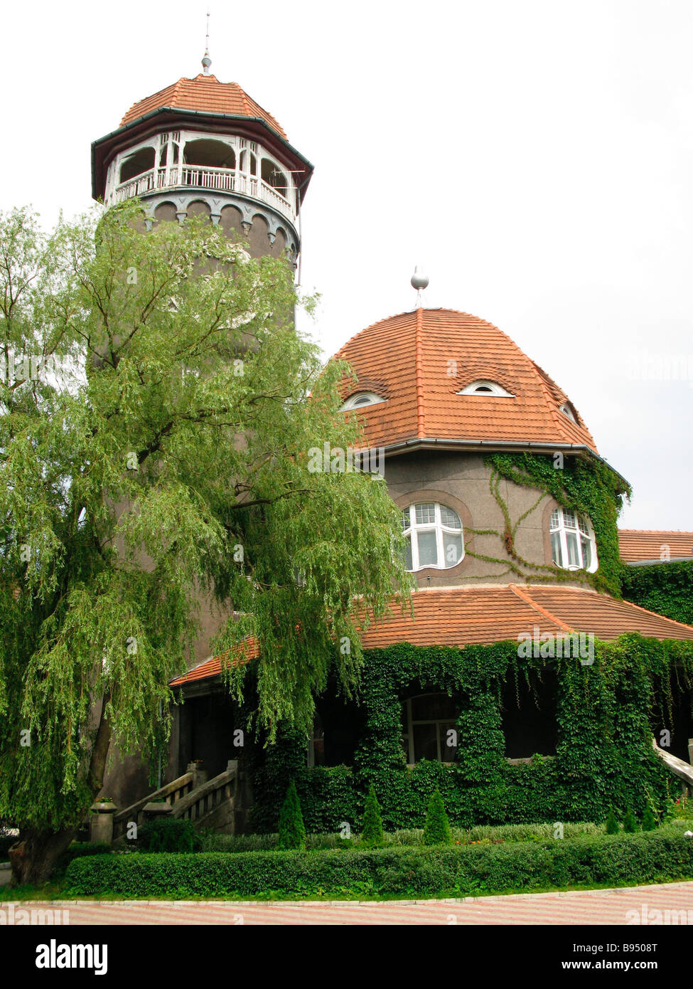 Bäder Turm Romantik Stil in der Stadt von Swetlogorsk Region Kaliningrad in 1900 1908 entstand Stockfoto