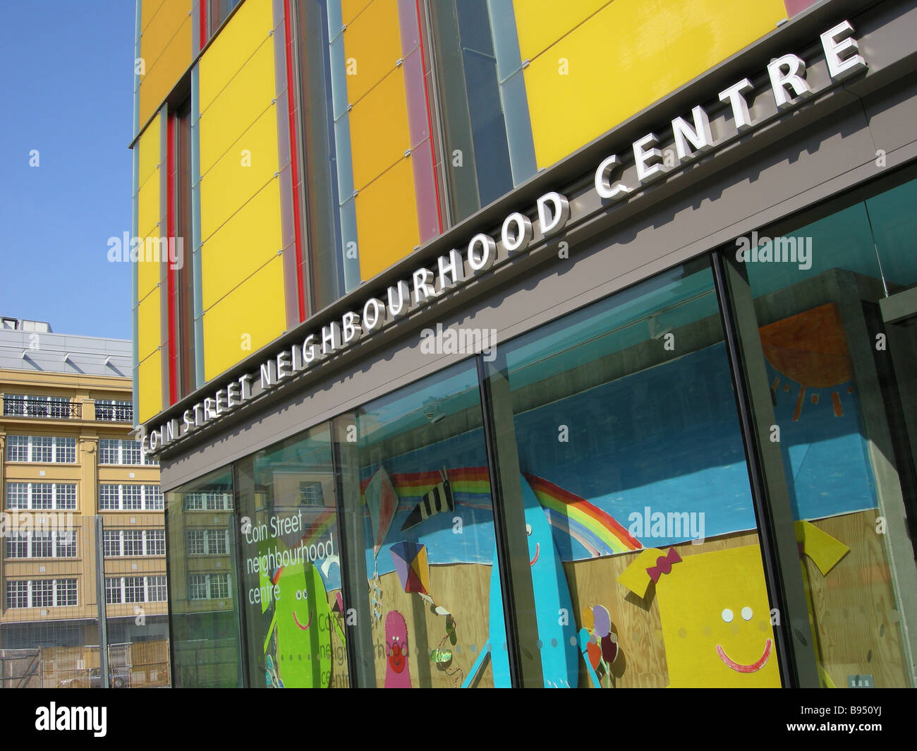 Nachbarschaft Gemeindezentrum Coin Street Southbank London England UK Stockfoto