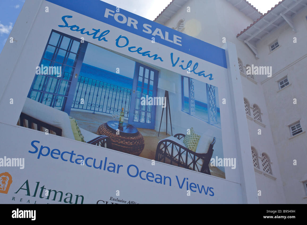 Hotels zum Verkauf in Barbados Stockfoto