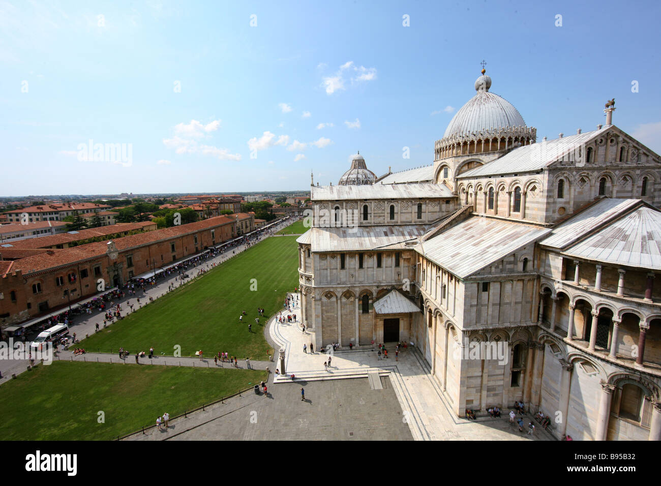 Italien, Toskana, Pisa, Blick vom Schiefen Turm Stockfoto