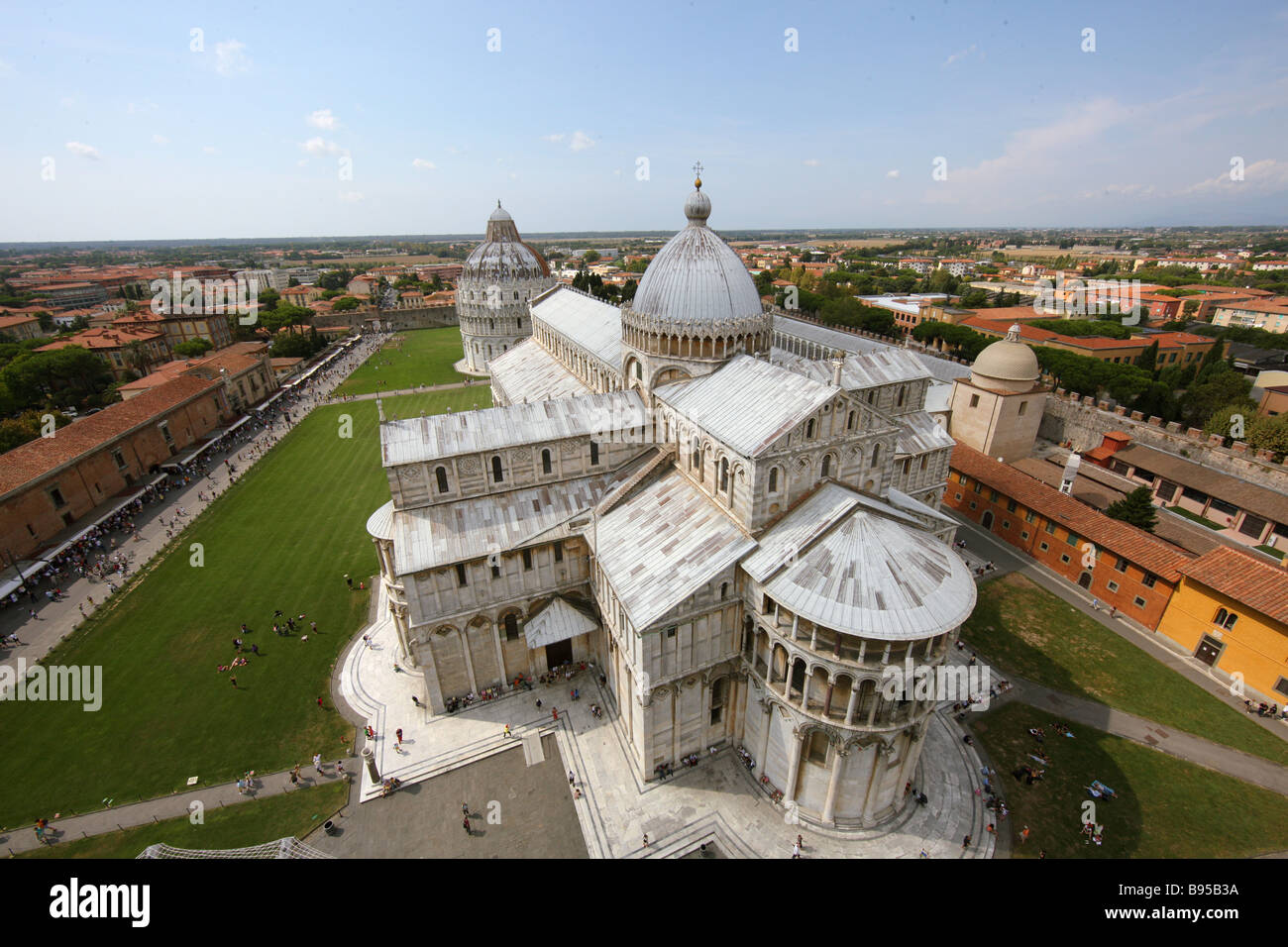 Italien, Toskana, Pisa, Blick vom Schiefen Turm Stockfoto