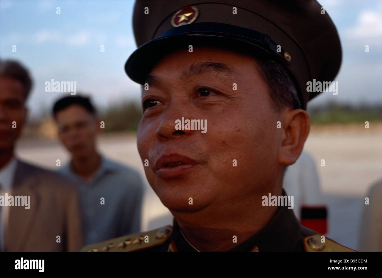 VIETNAM-Krieg General Vo Nguyen Giap Oberbefehlshaber der Armee Völker Vietnams. Stockfoto