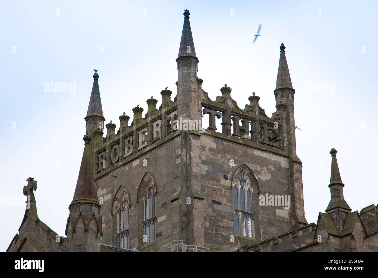 Der Turm in der Dunfermline Abbey Church, Fife - ROBERT die Stockfoto