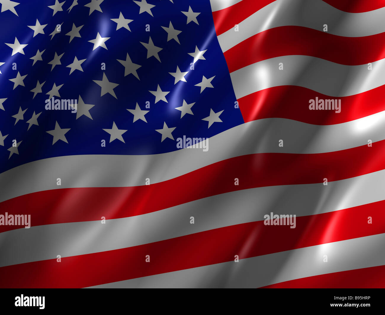 US-Flagge Stockfoto