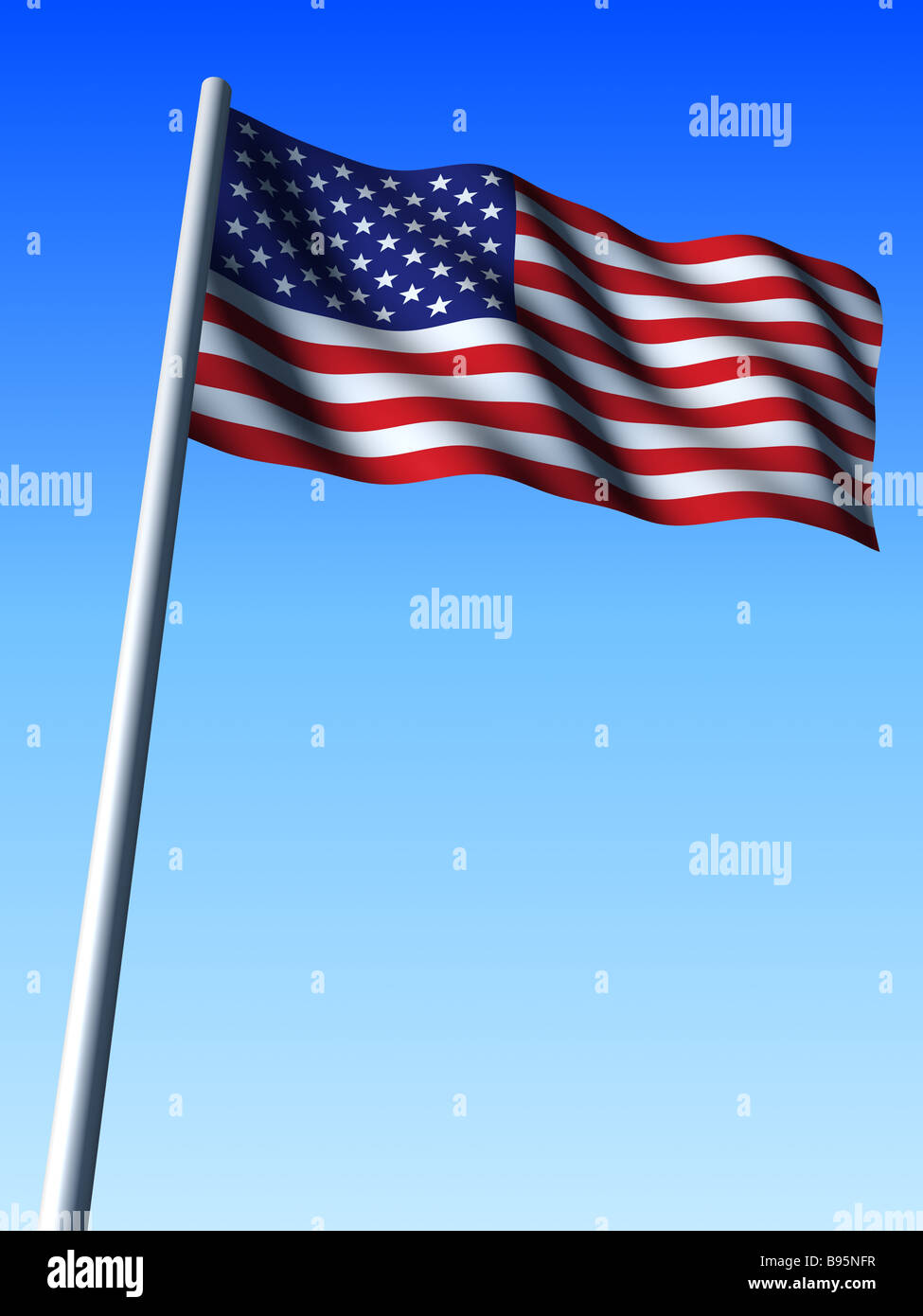 Banner der Vereinigten Staaten von Amerika Stockfoto