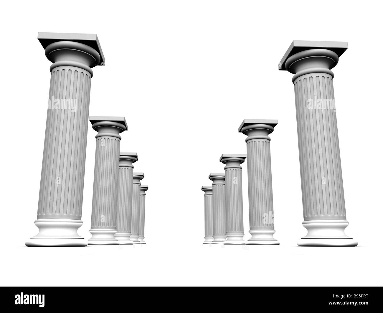 weiße Säule Stockfoto