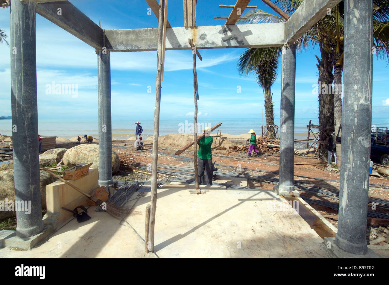 Wiederaufbau Tsunami Khao Lak Stockfoto