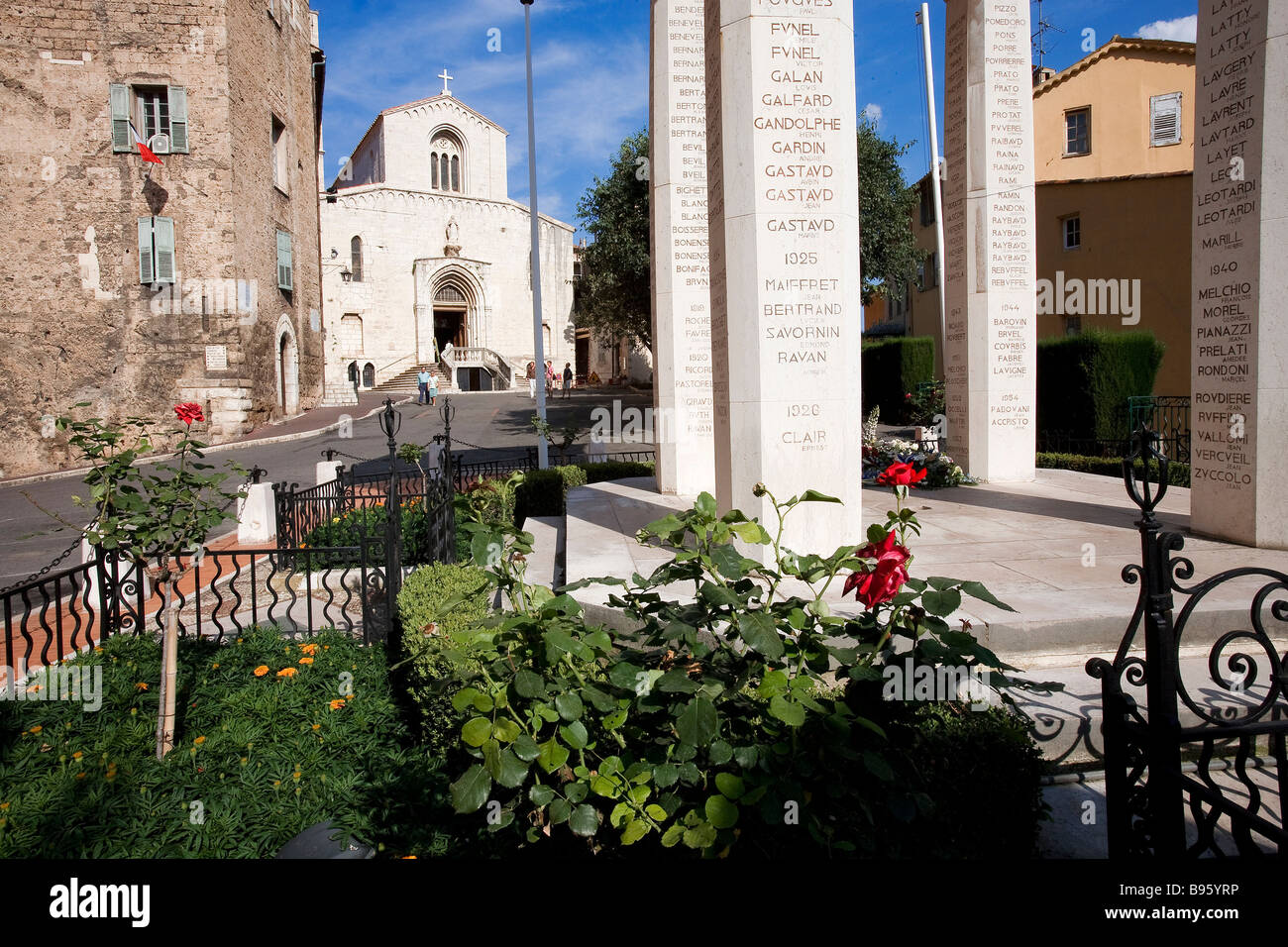 Frankreich, Alpes Martimes, Grasse, Rue des Moulinets, in der Nähe von Place Aux Aires, im oberen Teil des historischen Zentrums Stockfoto