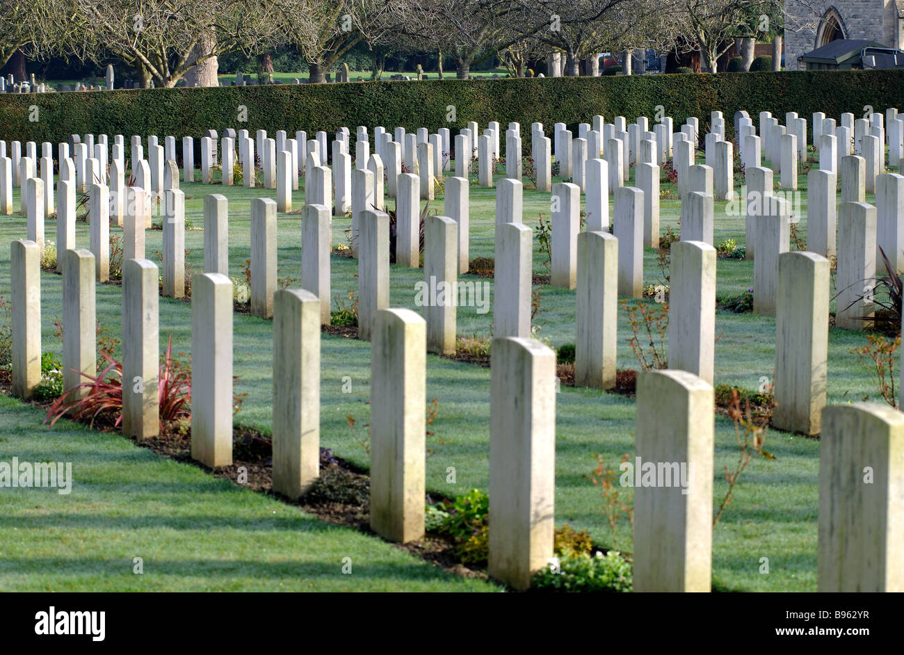 Krieges Gräber Friedhof Botley, Oxford, Oxfordshire, England, UK Stockfoto