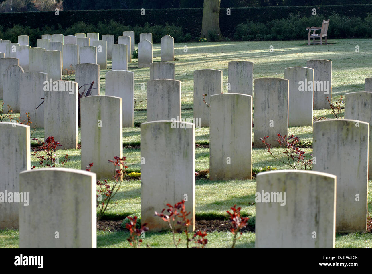 Krieges Gräber, Friedhof Botley, Oxford, Oxfordshire, England, UK Stockfoto