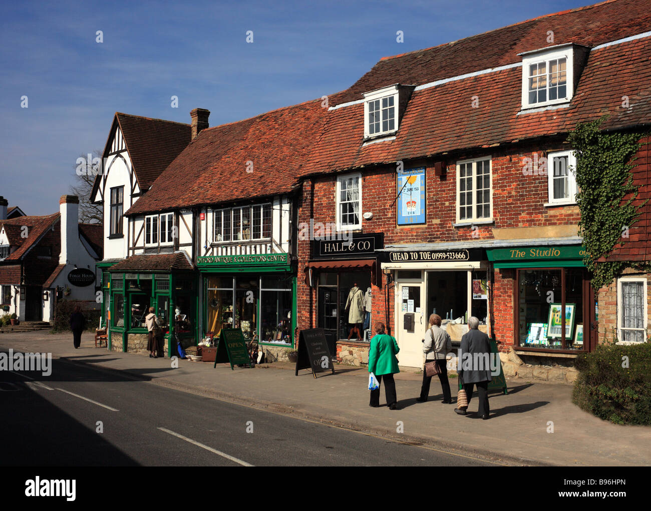 Otford High Street, Otford, Kent, England, UK. Stockfoto