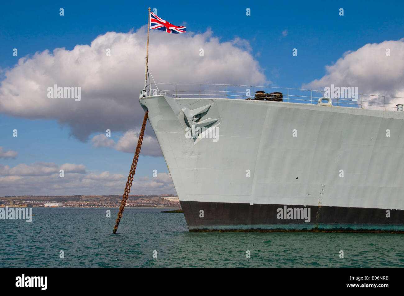 Bogen des Schlachtschiff Stockfoto