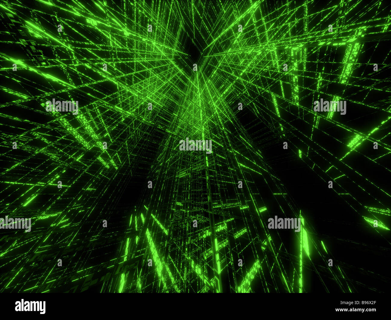grünen matrix Stockfoto