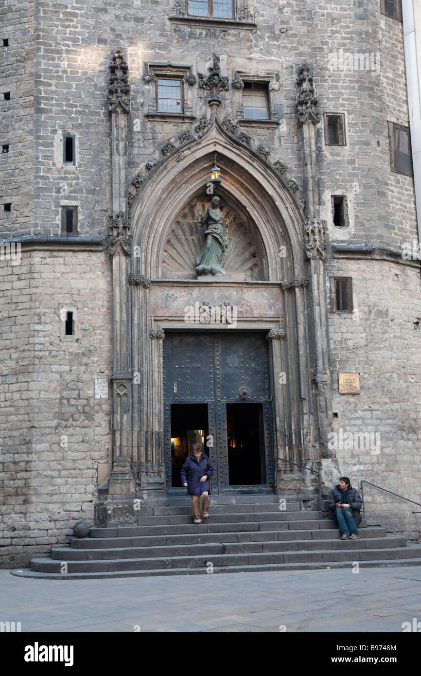 Esglesia de Santa Maria del Mar, Barcelona, Spanien Stockfoto