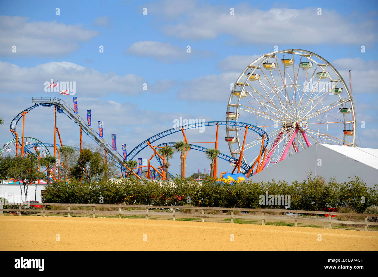 Auf halbem Weg in Tampa Florida State Fairgrounds Stockfoto