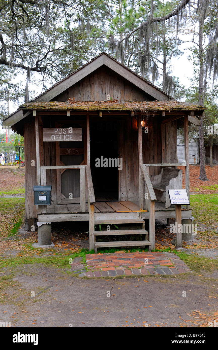 Ca. 1900 Postamt von Sumter County an Cracker Land Florida lebende Geschichtsmuseum befindet sich auf der Florida State Fairgrou Stockfoto