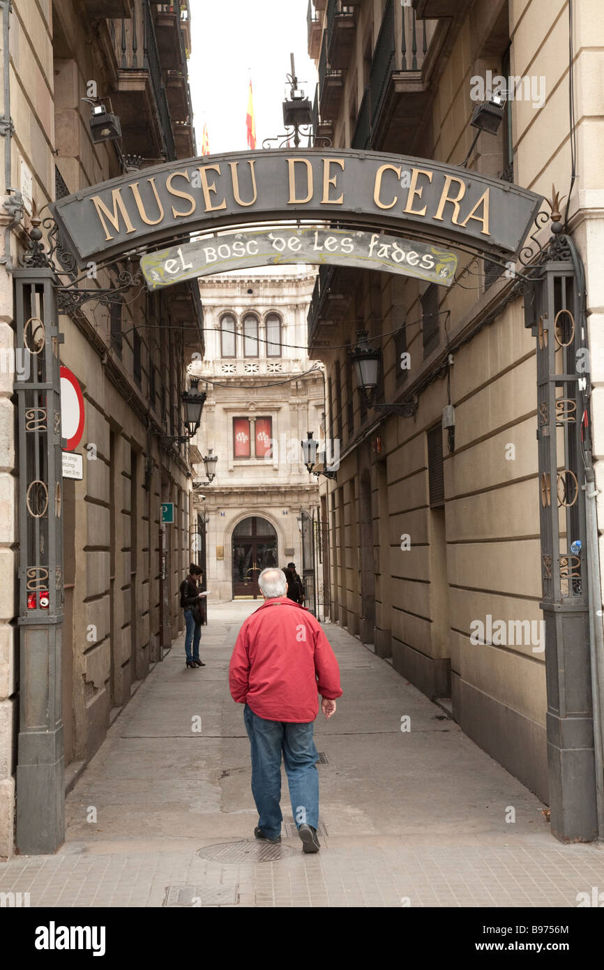 Museu de Cera, Wachsfigurenkabinett, Barcelona Spanien Stockfoto