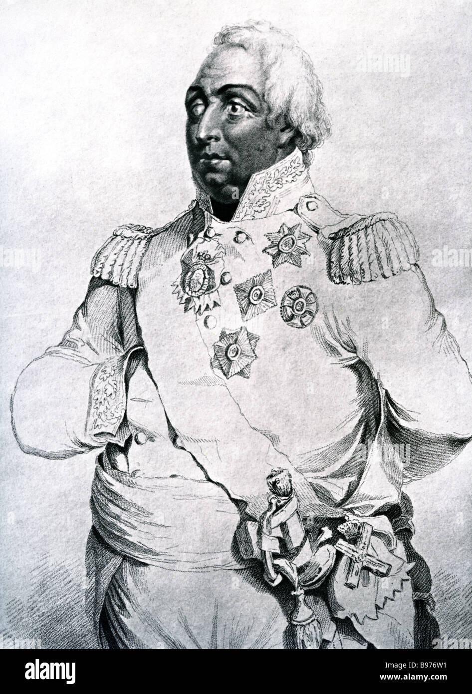 MARSHALL MIKHAIL KUTUZOV, Fürst von Smolensk, russischen Kommandanten in der Schlacht von Borodino 1812 Stockfoto