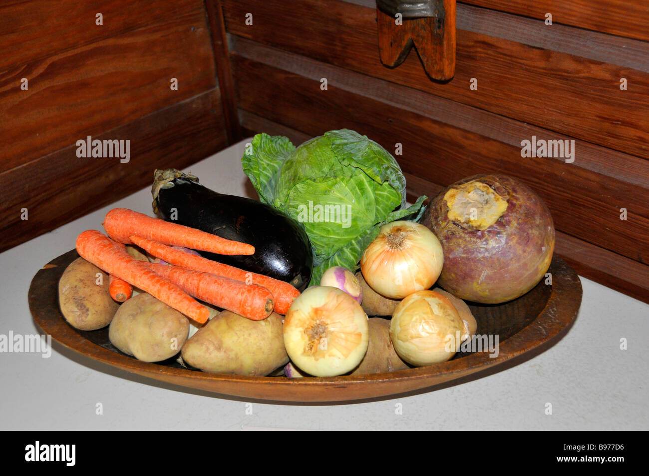 Frisches Gemüse Sackler-Cracker Land Florida lebende Geschichtsmuseum befindet sich auf der Florida State Fairgrounds Tampa Stockfoto
