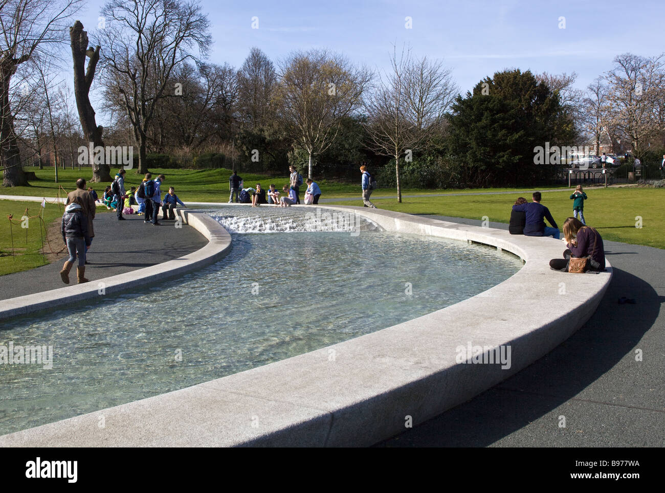 Diana Princess of Wales Memorial Fountain Hyde Park London UK Stockfoto