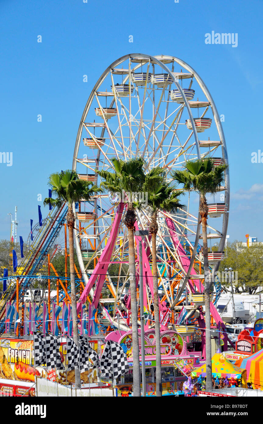 Auf halbem Weg in Tampa Florida State Fairgrounds Stockfoto
