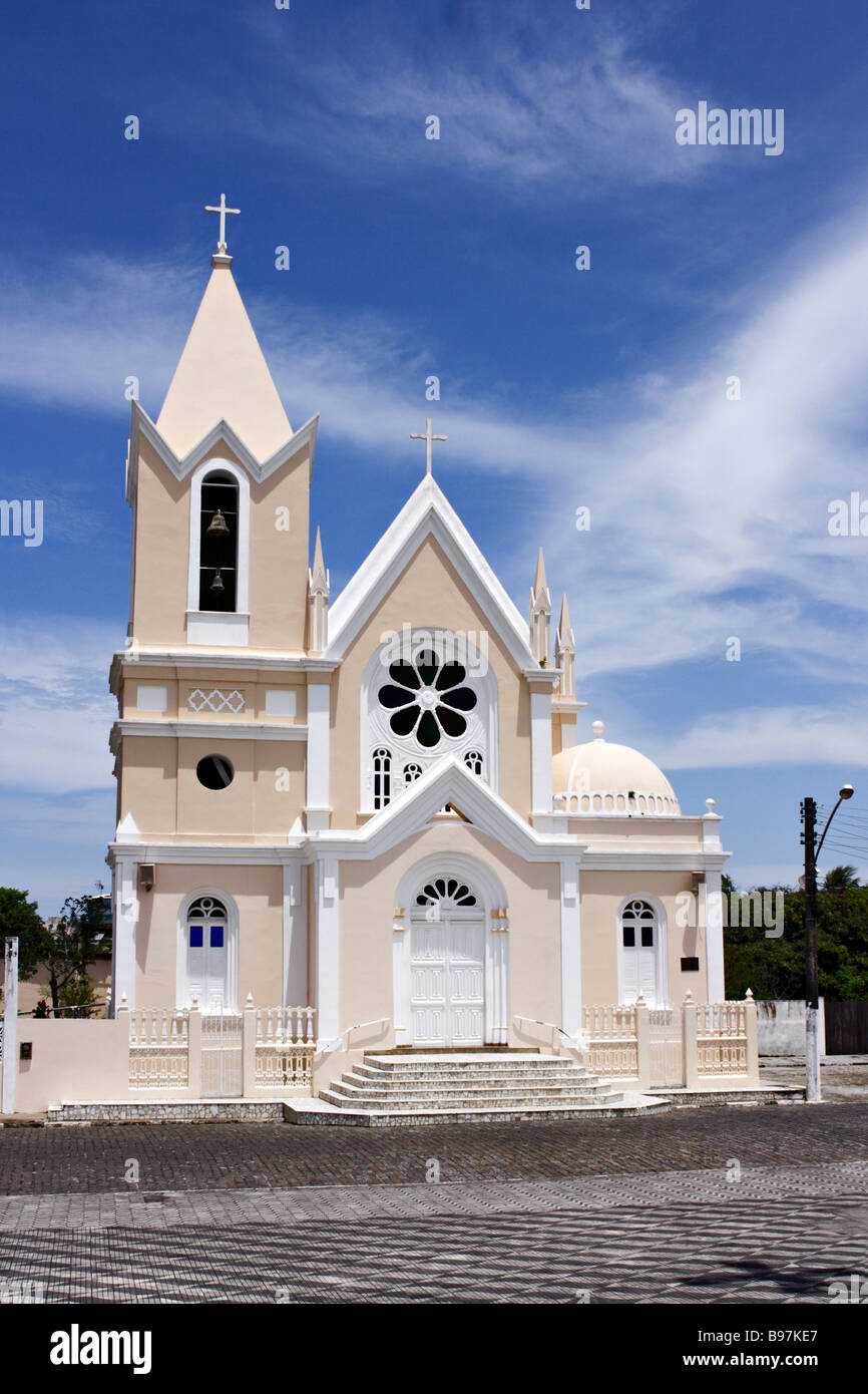 Kirche São Bõaventura Canavieiras Bahia Brasilien Südamerika Stockfoto