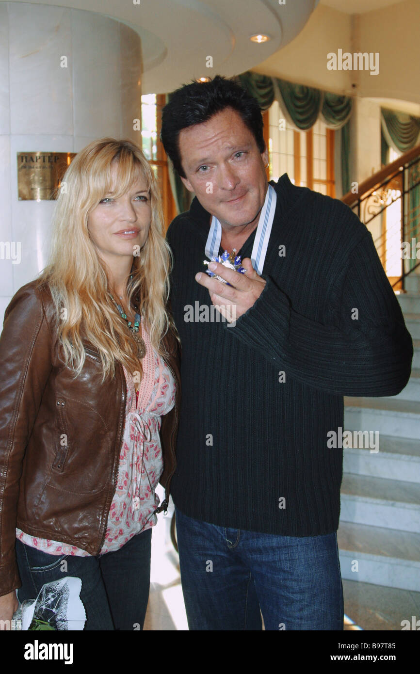 Hollywood Schauspieler Michael Madsen Mit Seiner Frau Diana Stockfotografie Alamy