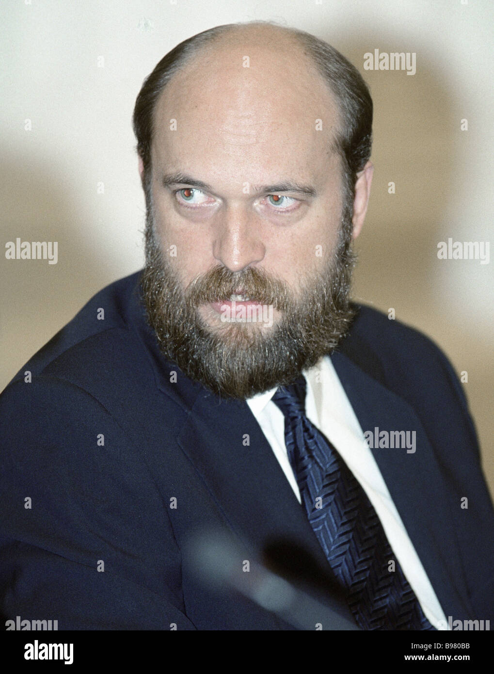 International Industrial Bank Vorstandsvorsitzender Sergej Pugatschow Stockfoto