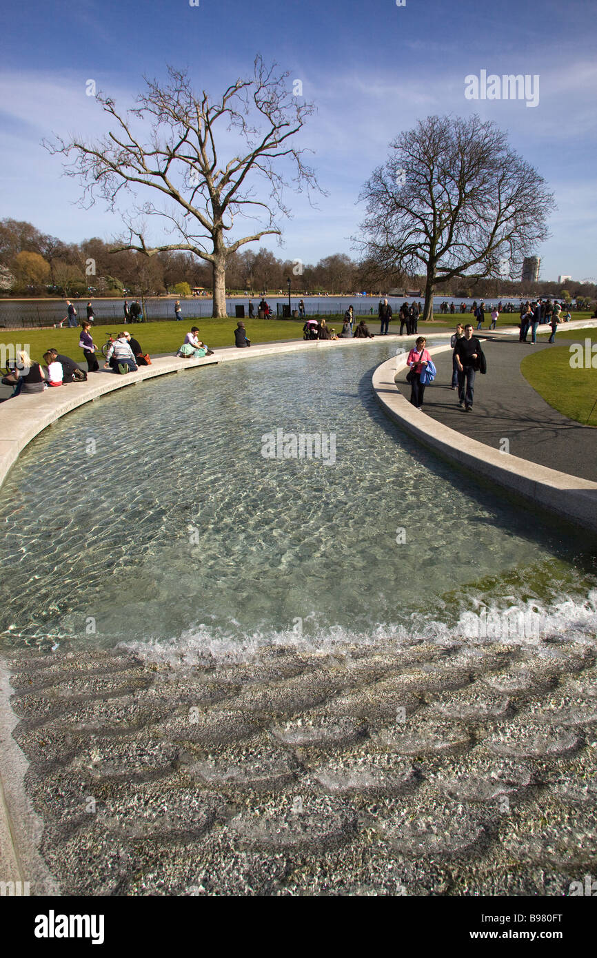 Diana, Princess of Wales Memorial Fountain Hyde Park London UK Stockfoto