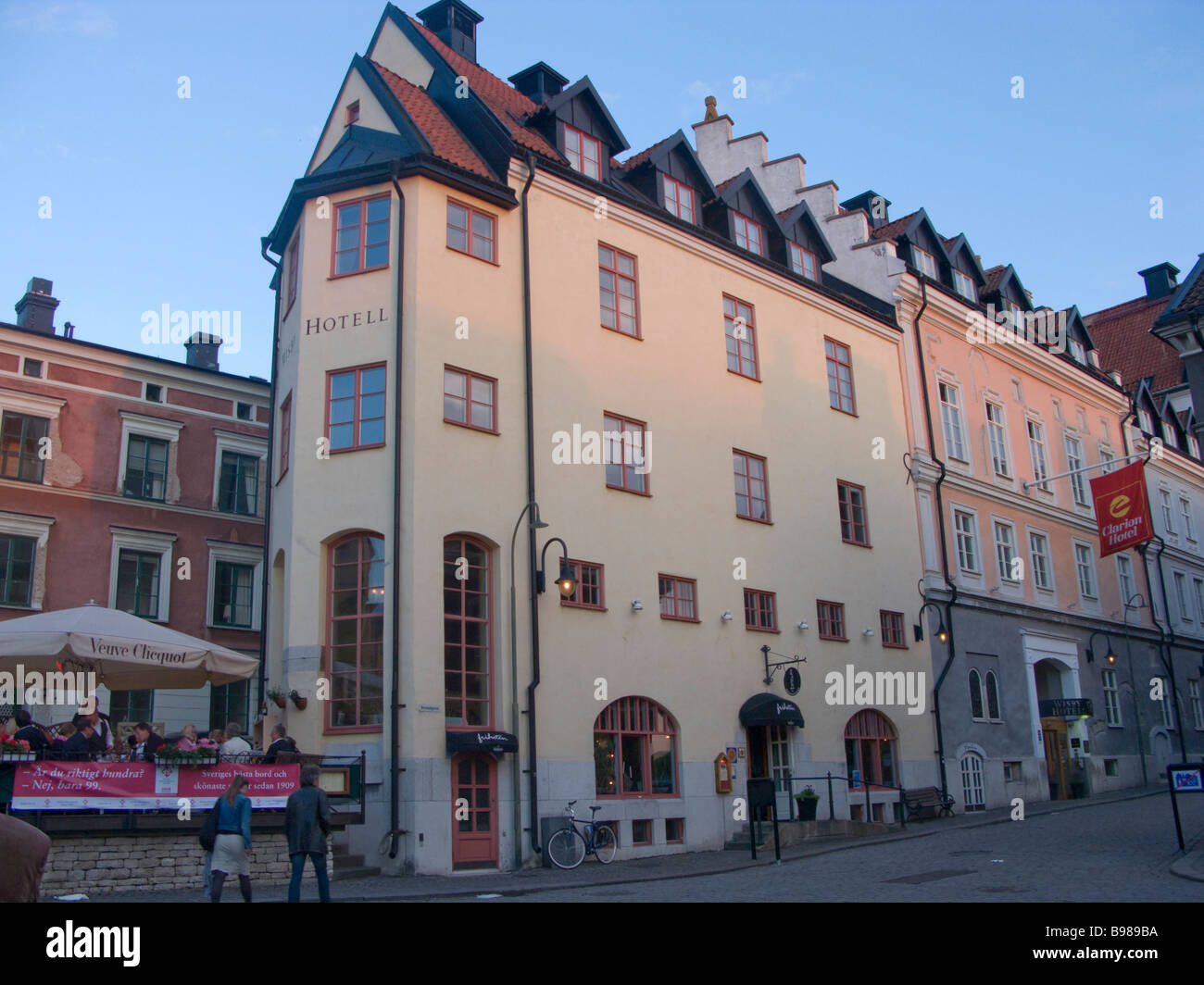 Mittelalterliche Hansestadt Visby hat einen Platz auf der UNESCO Liste des Weltkulturerbes. Stockfoto