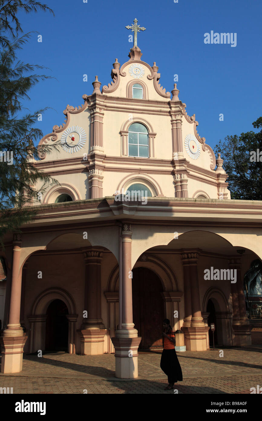 Indien Kerala Alappuzha Alleppey christliche Kirche Stockfoto