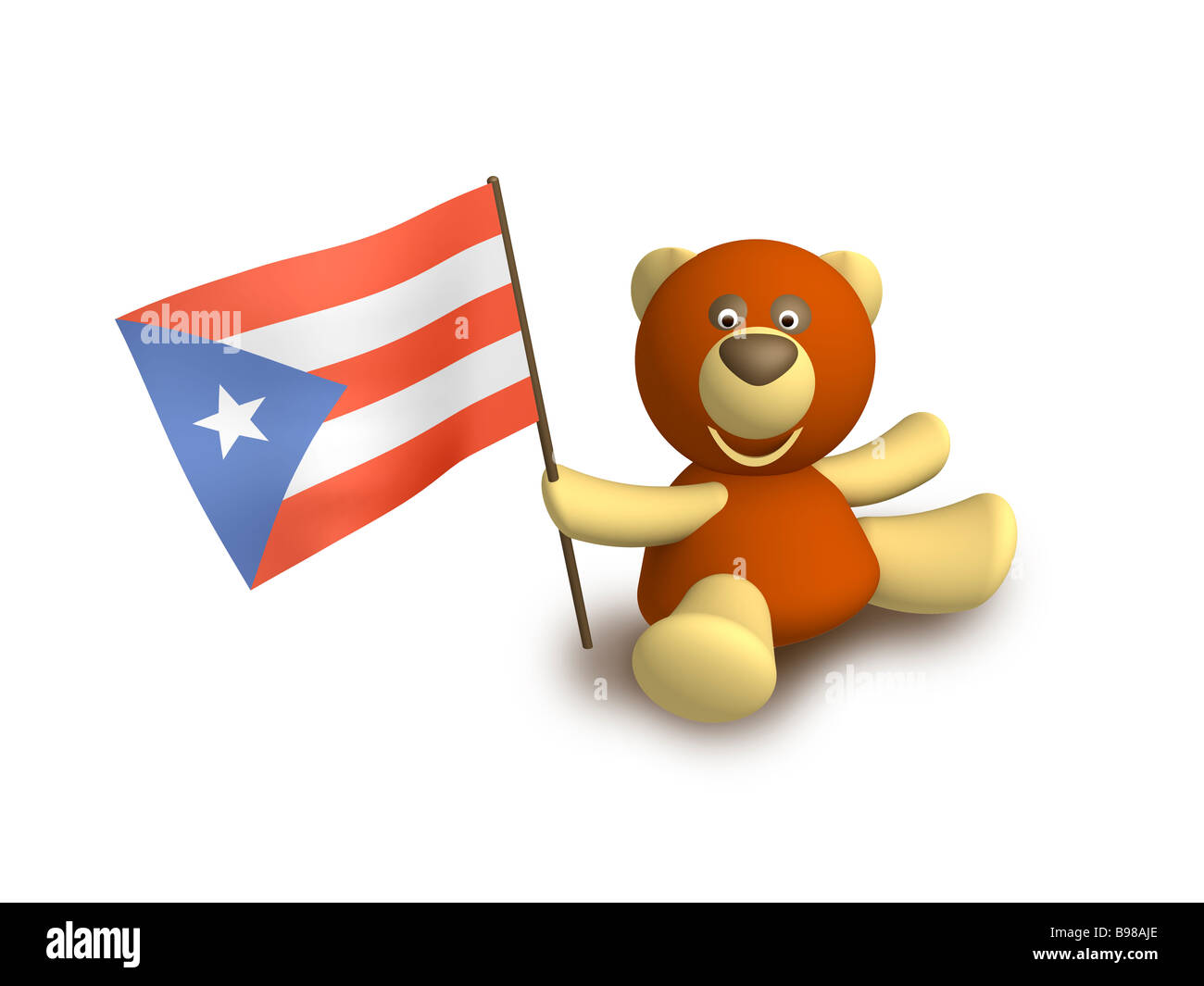 Puerto Rico Flagge Stockfoto
