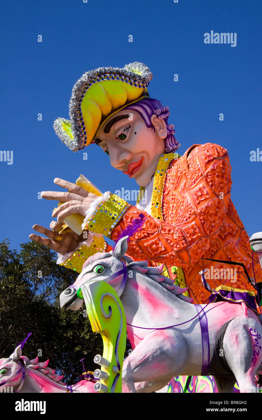 Prince Charming Karneval Float. Karneval-Malta Valletta. Stockfoto