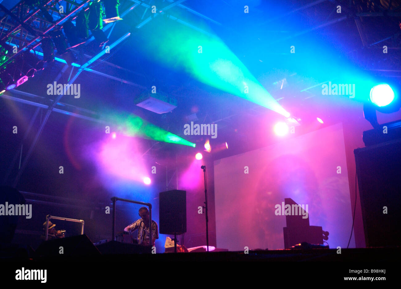 Fat Boy Slim führt beim Bestival. Isle Of Wight. UK Stockfoto