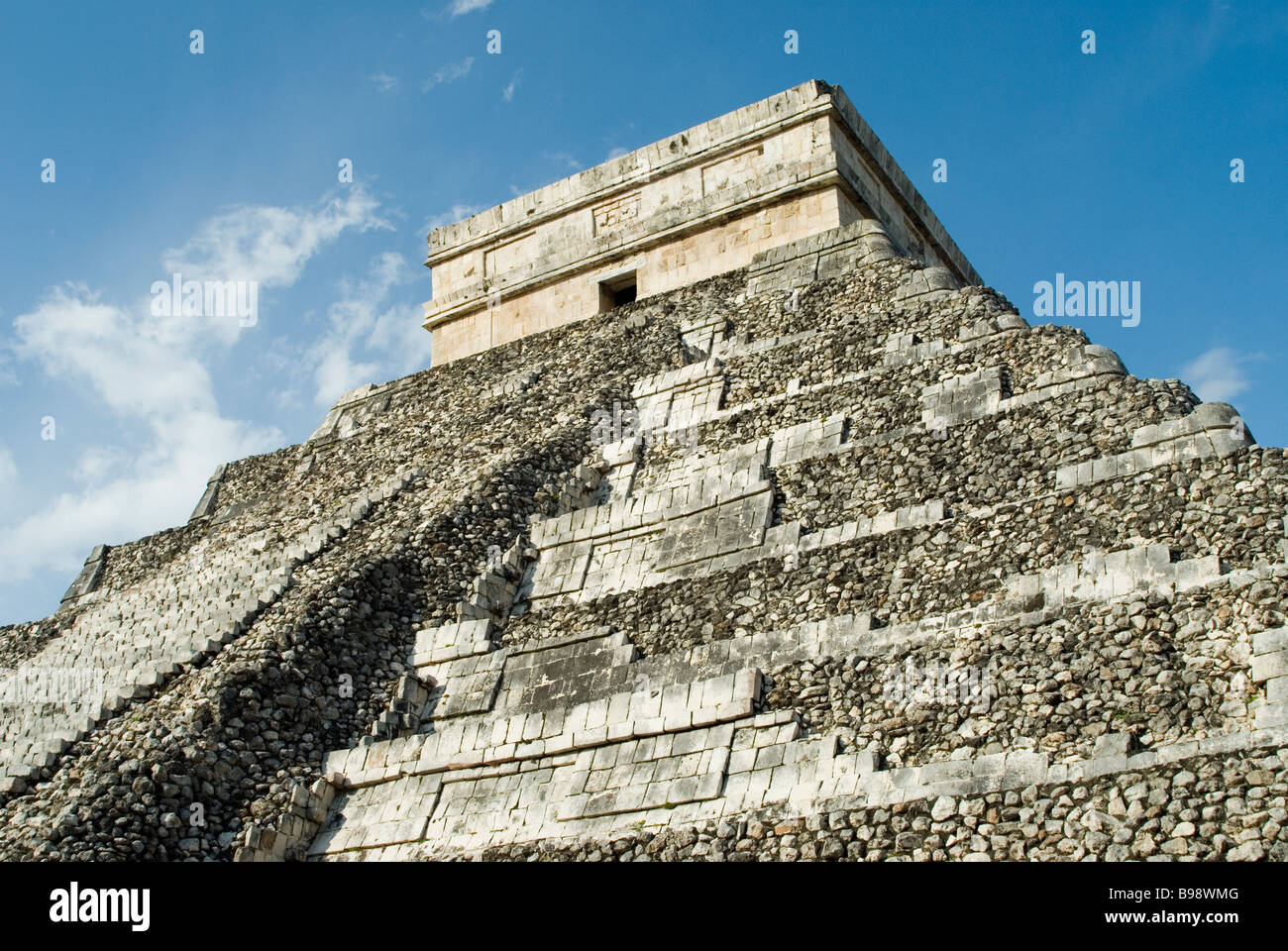 El Castillo, Ancinet Maya-Stätte, Chichen Itza, Yucatan Mexiko Stockfoto